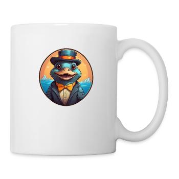 Bande dessinée drôle d’ornithorynque - Mug blanc - blanc - Droite
