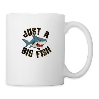 requin - humour - juste un gros poisson - Mug blanc - blanc - Droite
