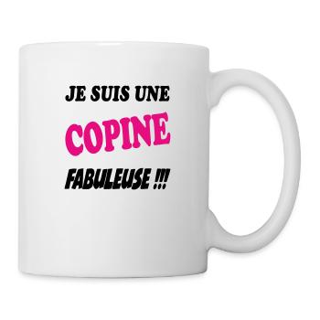 Je suis une copine fabuleuse - Mug blanc - blanc - Droite