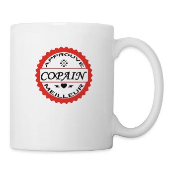 Approuvé meilleur COPAIN - Mug blanc - blanc - Droite