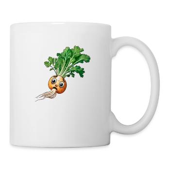 Rübe Rüben Garten Gärtnern Gemüse Hobbygärtner - Tasse - Weiß - Rechts