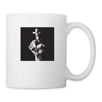 Cross finger - Tasse - Weiß - Rechts