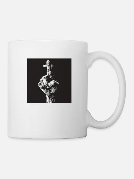 Cross finger - Tasse - Weiß