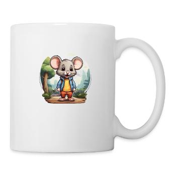 Mouse Cute Kids Drawing Comic - Mug - white - Right