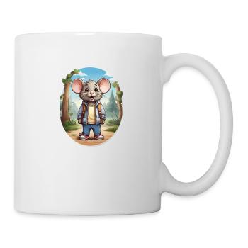 Mouse Cute Kids Drawing Comic - Mug - white - Right