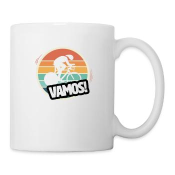 Vamos retro track cyclist - Mug - white - Right