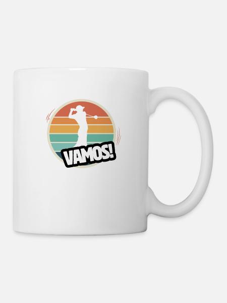 Vamos Retro Golf - Tasse - Weiß