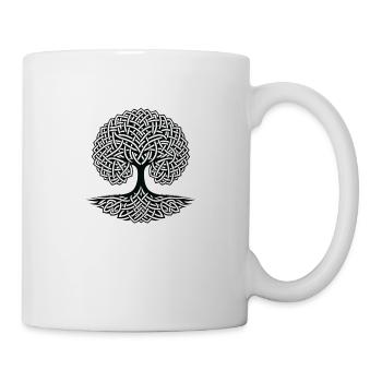 Yggdrasil Keltischer Baum - Tasse - Weiß - Rechts