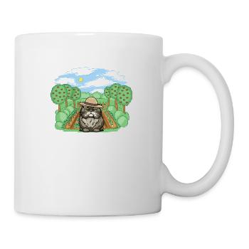 Farm Cat Cats Gardener Hobby Gardener - Mug - white - Right