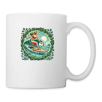 Surfer Girl - Mug - white - Right