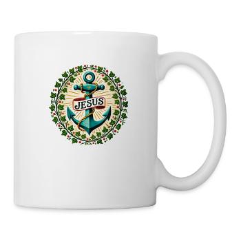 Jesus Christus ist mein Anker - Tasse - Weiß - Rechts