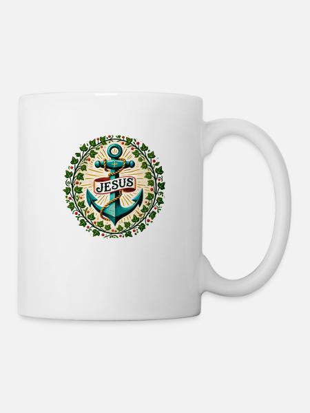 Jesus Christ Is My Anchor - Mug - white