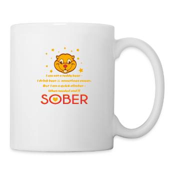 Teddybär lustiger Reim - Ich bin kein Teddybär - Tasse - Weiß - Rechts