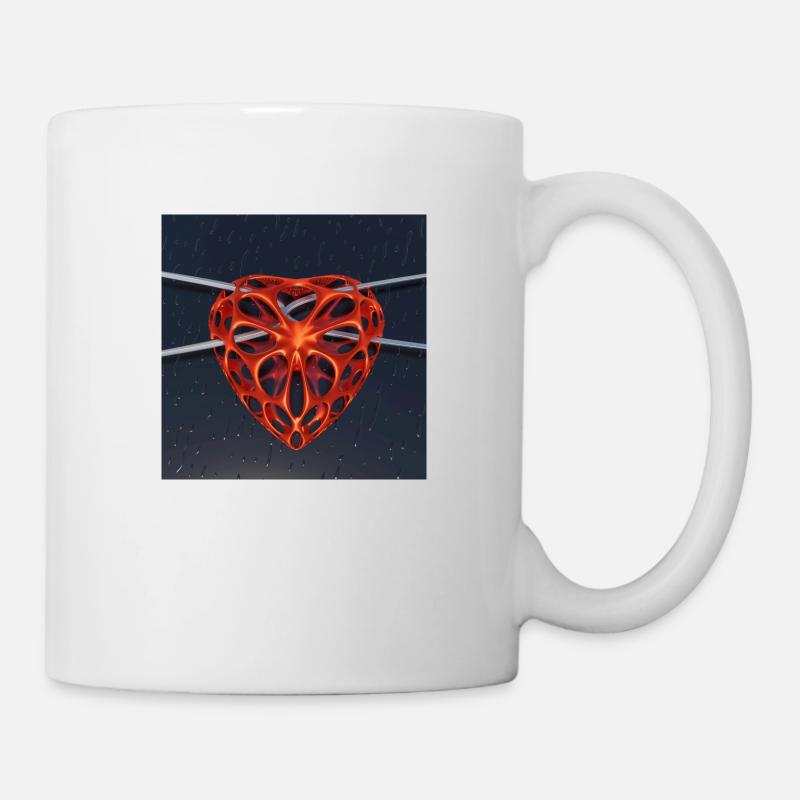 COEUR BRISE - Mug blanc - blanc