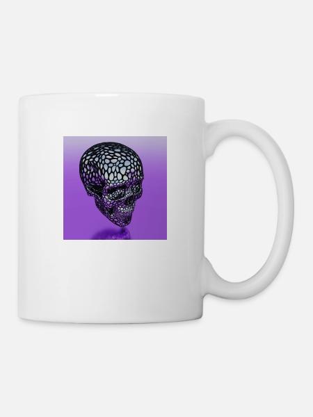 CRANE POURPRE - Mug blanc - blanc