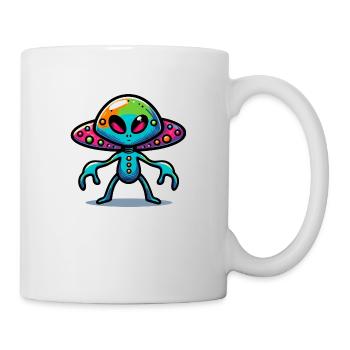 Rencontre extraterrestre - Mug blanc - blanc - Droite