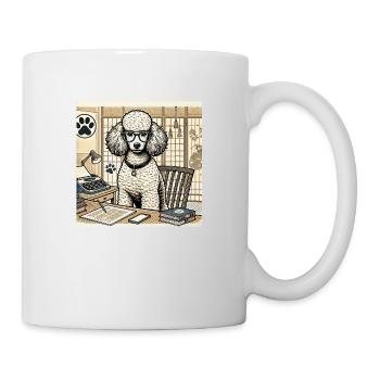 Japan Ukijo e Style Desk Poodle - Mug - white - Right