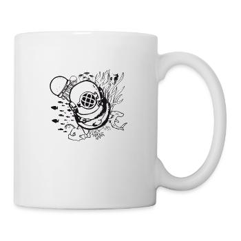 underwater explorer - Mug - white - Right