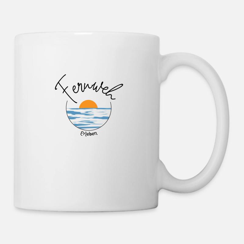 Experience Wanderlust - Plane - Travel - Beach - Mug - white