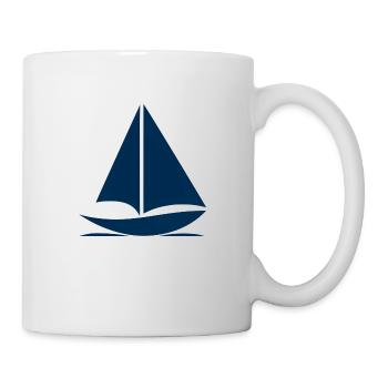 t shirt mon plan de retraite bateau humour cadeau - Mug blanc - blanc - Droite