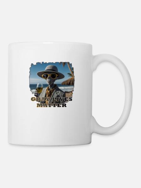Gray lives matter - Version 1 - Tasse - Weiß