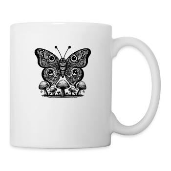 Butterfly Mushroom Dreams - Tasse - Weiß - Rechts