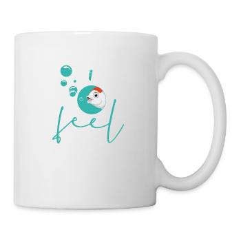 I feel like a fish in water - happy - Mug - white - Right