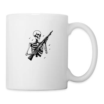 Squelette & Armes à Feu - Mug blanc - blanc - Droite