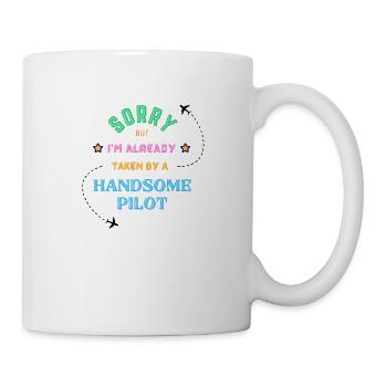 La petite amie du pilote - Mug blanc - blanc - Droite