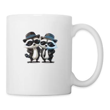 Blues Raccones - Tasse - Weiß - Rechts