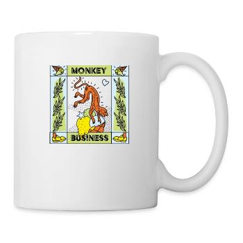 affe 1 - Tasse - Weiß - Rechts