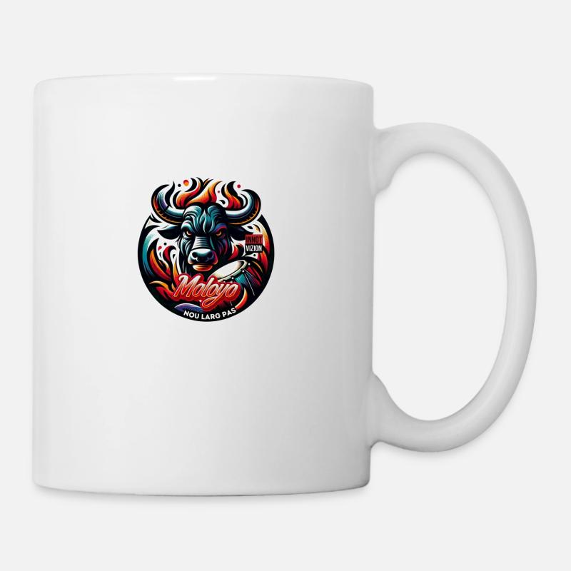 maloya nou larg pas innotvizion - Mug blanc - blanc