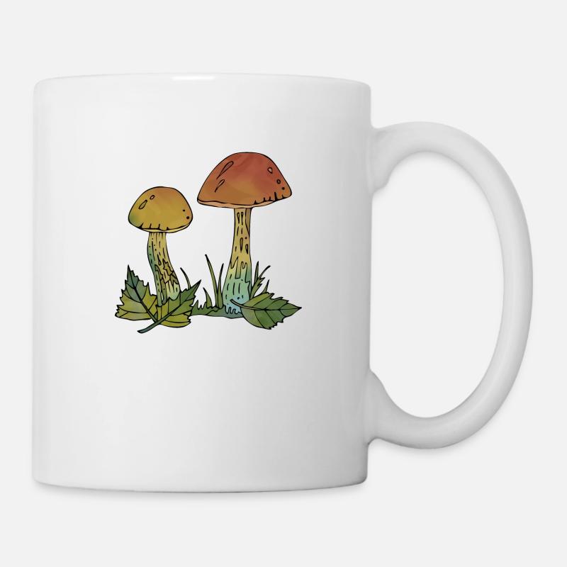 Pilze - Tasse - Weiß