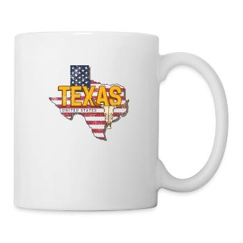 Texas State United States Map - Mug - white - Right