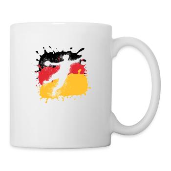 Handball, Deutschland,Flagge, Handballer,Graffiti - Tasse - Weiß - Rechts