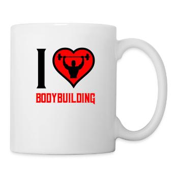 i love bodybuilding - Tasse - Weiß - Rechts