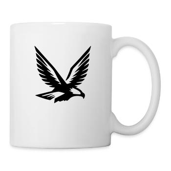 Aigle, faucon, symbole volant, armoiries, vecteur, vecteur - Mug blanc - blanc - Droite