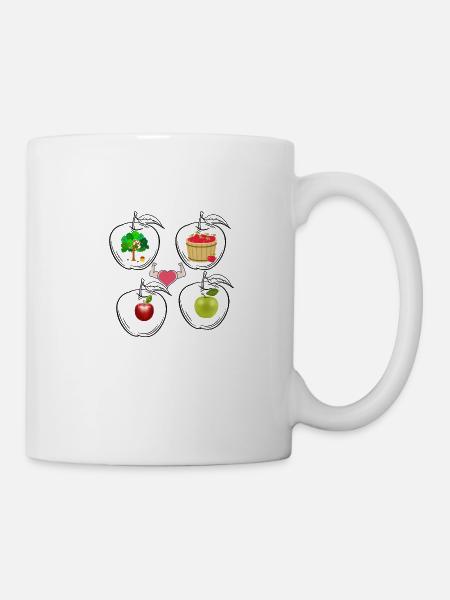 All the apples - Mug - white