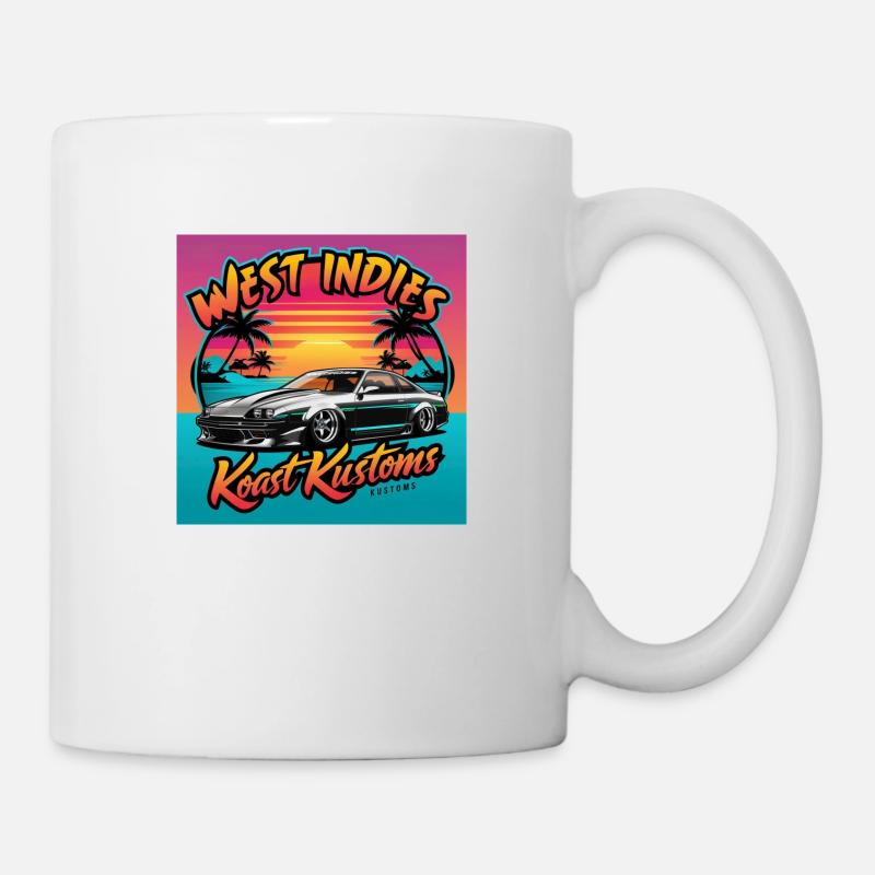 West Indies Koast Kustoms 1 - Mug blanc - blanc