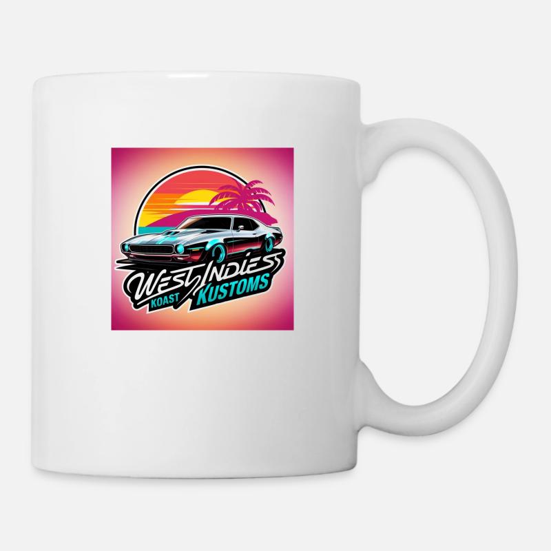 West Indies Koast Kustoms - Mug blanc - blanc