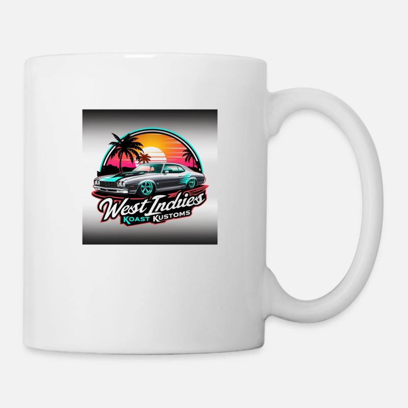 West Indies Koast Kustoms - Mug blanc - blanc