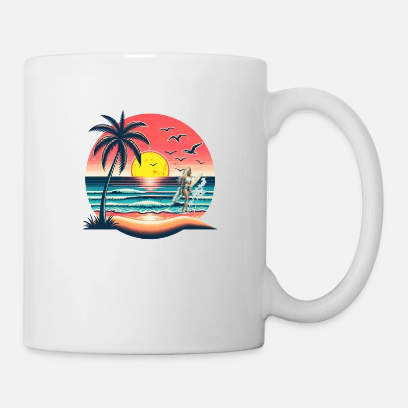 Summer on the Beach - Tasse - Weiß