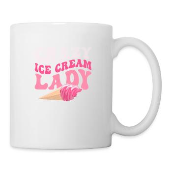 Crazy Ice Cream Lady Summer Scoop Cone - Tasse - Weiß - Rechts