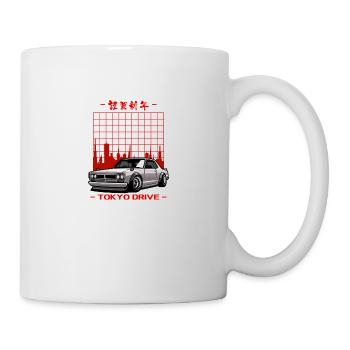 Trajet en voiture à Tokyo - Mug blanc - blanc - Droite