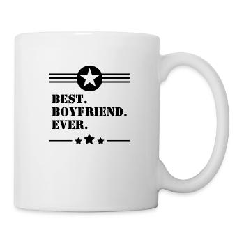 Meilleur petit ami de tous les temps en noir - Mug blanc - blanc - Droite