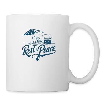 plage rip - humour de vacances d'été - Mug blanc - blanc - Droite