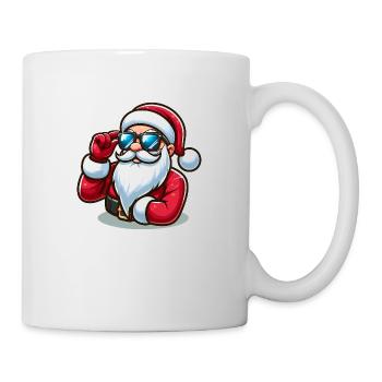 Cool Santa Claus with sunglasses - Mug - white - Right