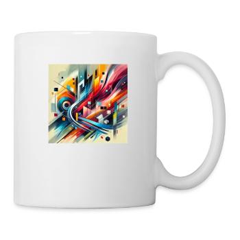 Living Harmony - Abstract Painting - Mug - white - Right