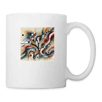 Striking Movement - Abstract Painting - Mug - white - Right