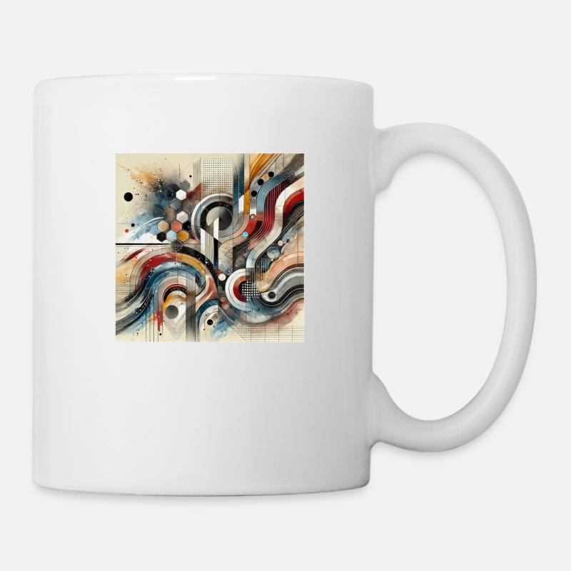 Striking Movement - Abstract Painting - Mug - white